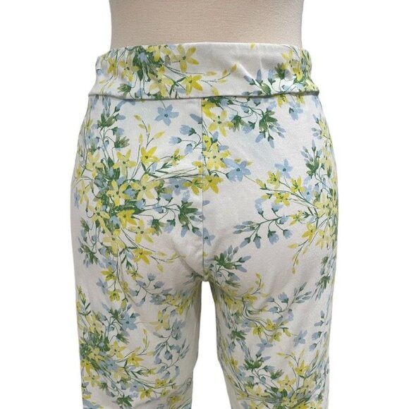 Calvin Klein Floral Print Pants XS Casual Summer Beach Elegant Vacation Boho - Picture 7 of 9